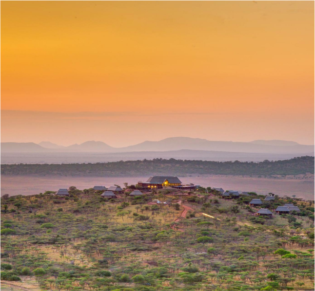 Tanzania landscape at sunset