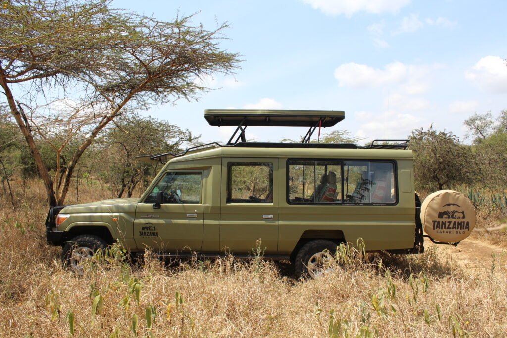 Tanzania Safari Bug's high comfort safari vehicle.