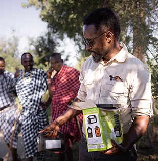 Solar lights project in the Maasai communities, supported by Tanzania Safari Bug.