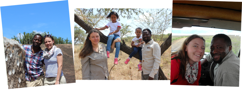 Collage of family photos - the owners of Tanzania Safari Bug